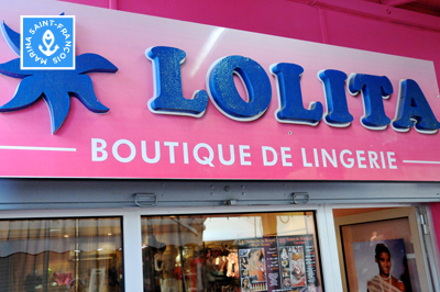 Enseigne lingerie Lolita