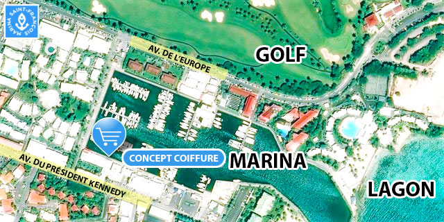 carte Concept Coiffure Marina Saint François