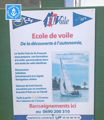 École de voile YCSF - Marina Saint-François - Guadeloupe